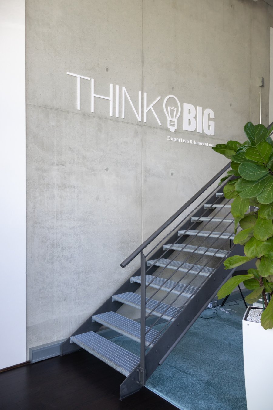 Unsere Werte an den Wänden im Büro.