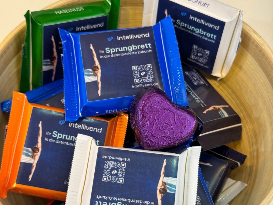 Mehr Energie für deinen Vertrieb mit der intellivend Schokolade auf der E-world 2025!