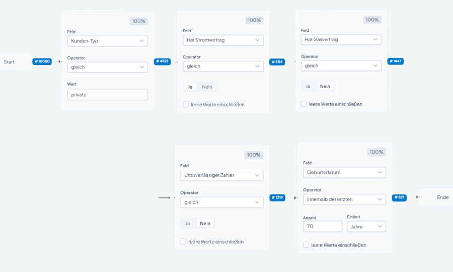 intellivend mit Gezielte Auswahl relevanter Kundengruppen bei einem Energieversorger